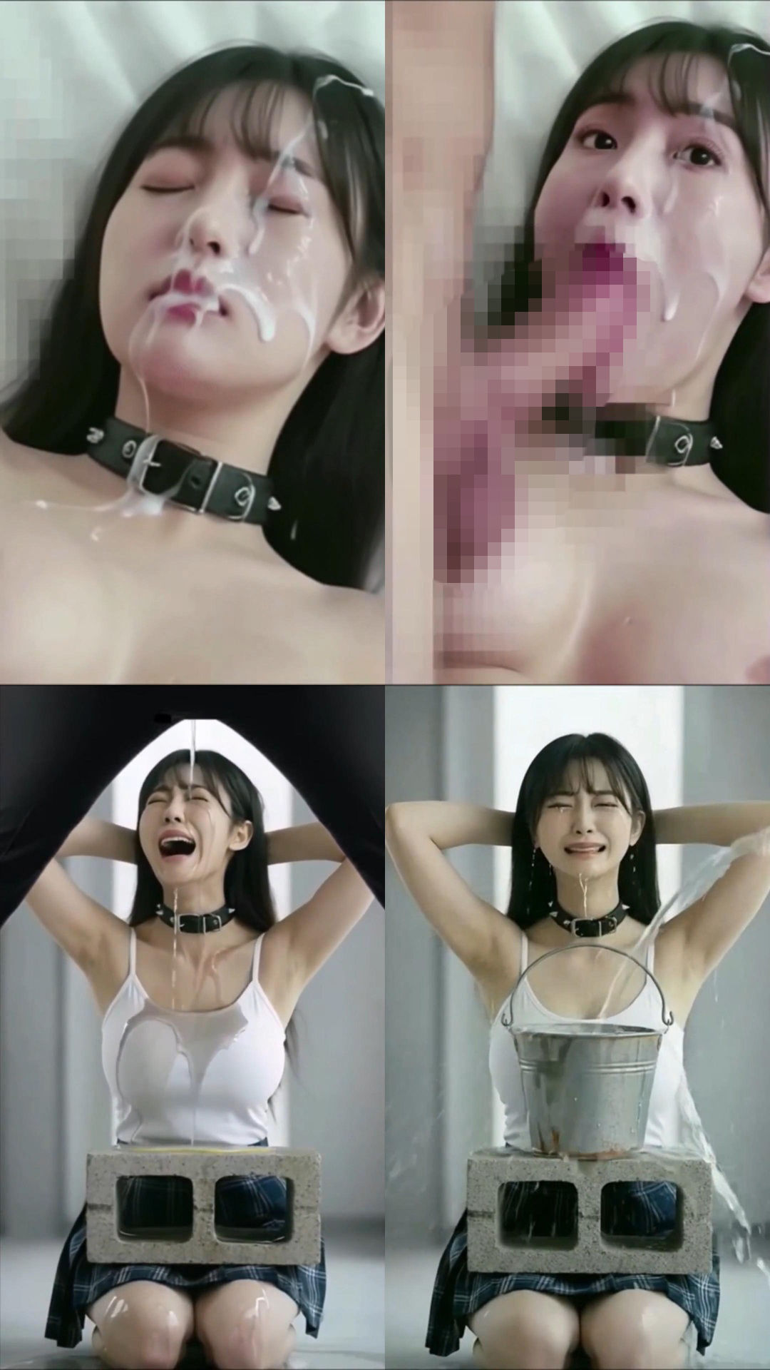 実写系！何でも言う事ききます誓わされた女子校生のお仕置き体罰調教SEX動画 - サンプル画像 10