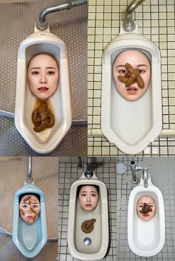 人間和式便器 ＜4K＞ 15枚 - サンプル画像 1