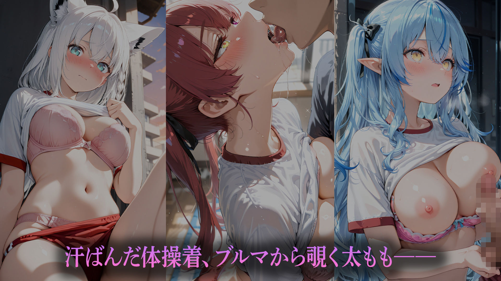 校舎裏の秘密（はーと）〜ブルマ姿の彼女と〜    （ホ●ライブバージョン） - サンプル画像 3