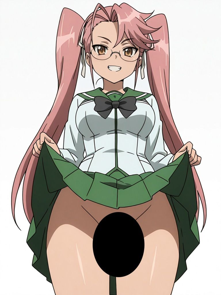 『学●黙示録 HIGH SCHOOL OF THE DEAD』ヒロイン脱がしてみた ムキムキ色黒モブがヤリたい放題 スマホでも見やすい縦型 シチュエーション＆クオリティ厳選済み480枚！ - サンプル画像 3