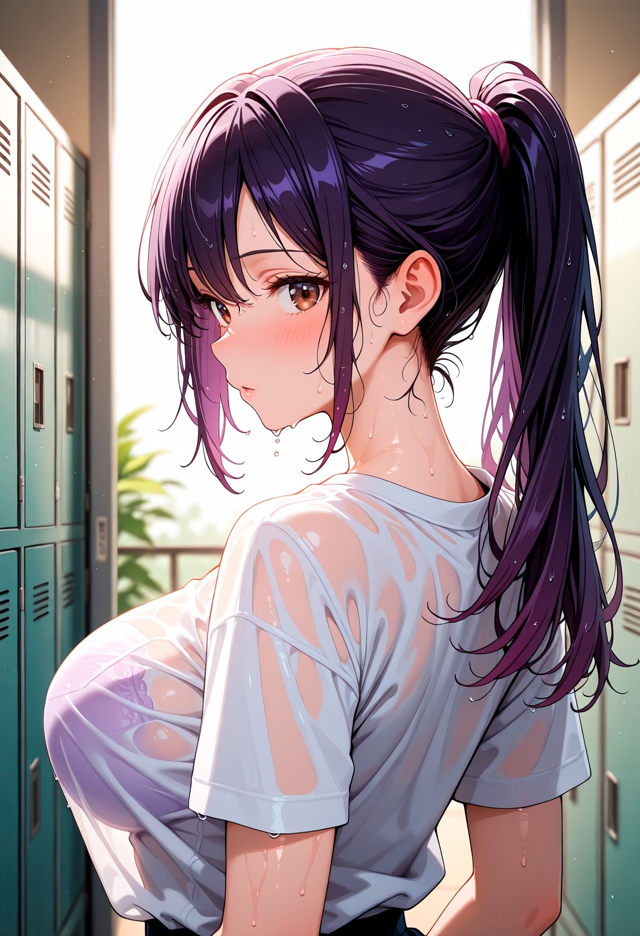 性処理学園  快楽堕ち  スク水女子校生に中出しー加藤星羅編 - サンプル画像 10