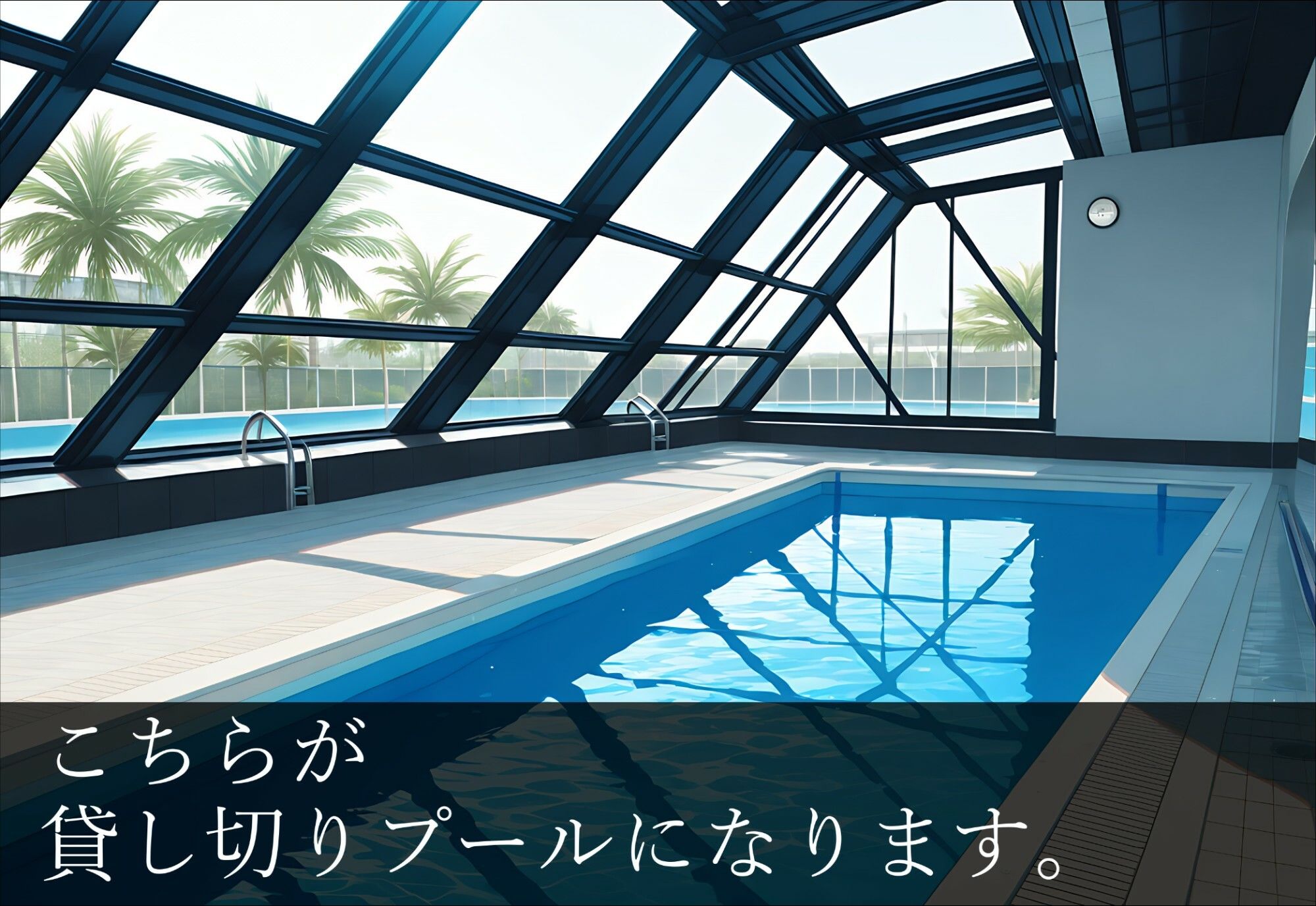 女子〇生の絶頂貸し切りプール - サンプル画像 9