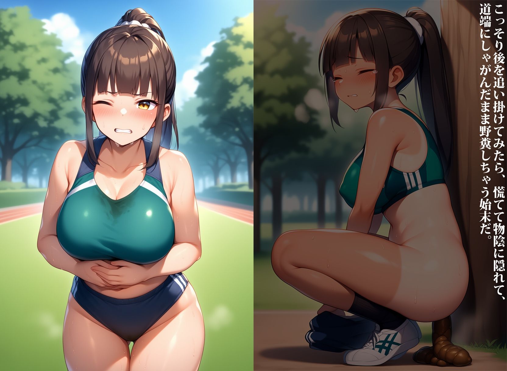 【悲報】敗北アスリート女子大生、無事スカトロ社畜として採用 - サンプル画像 4