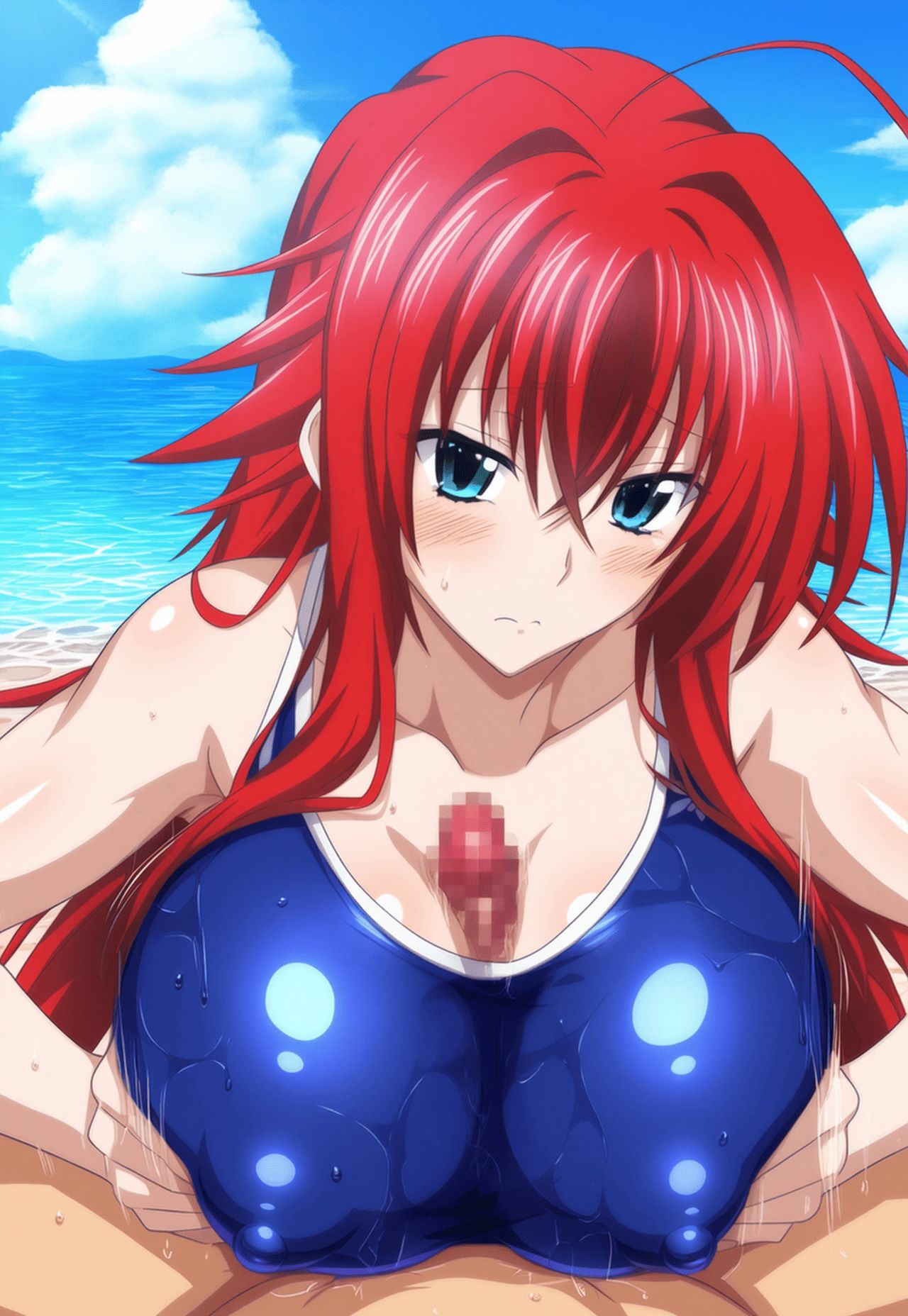 ハイ〇クールD×D ムチムチスク水えっちしよ？ 画像集 01 - サンプル画像 2