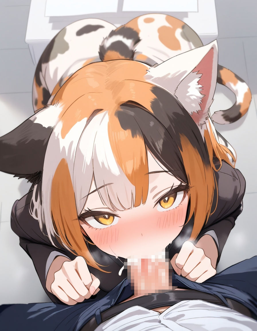 宵猫庵絵巻 〜三毛猫×フェラ編〜 - サンプル画像 6