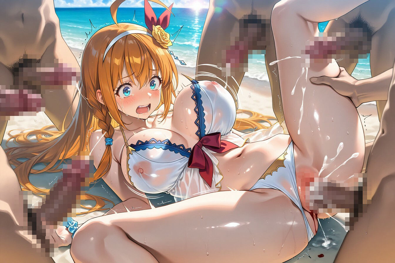 プリ◯セスni◯ネクト？ペコユイバケーション CG500枚 - サンプル画像 1