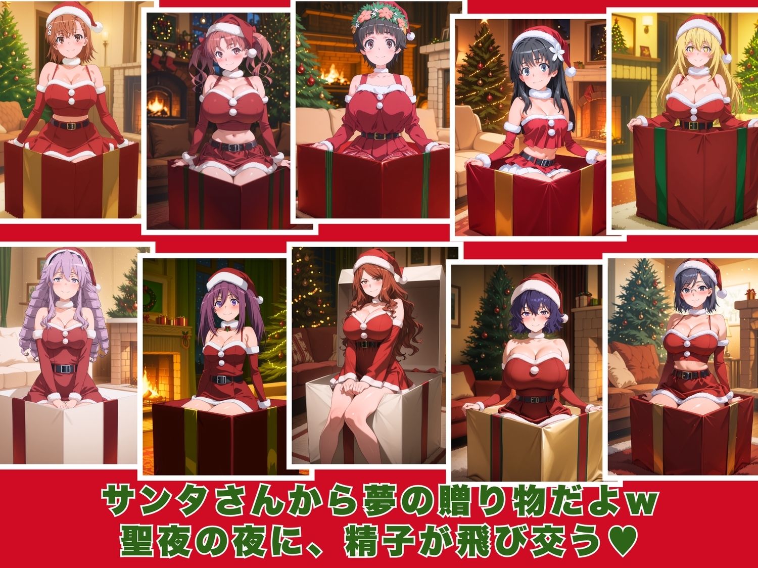 10人のエロサンタ〜とある●学の超電磁砲編〜 - サンプル画像 1