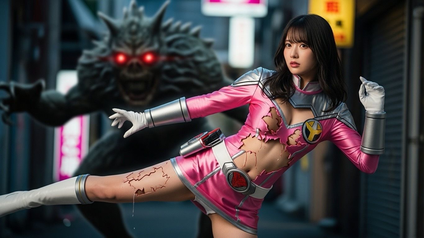 AI photo book 変身ヒロイン - サンプル画像 5