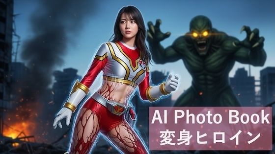 AI photo book 変身ヒロイン