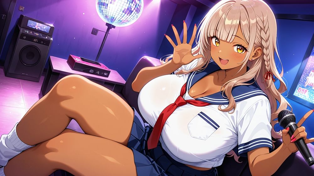 爆乳白ギャルと褐色ギャルが同級生宅で誘惑中出し【4K】【FANZA専売】 - サンプル画像 7