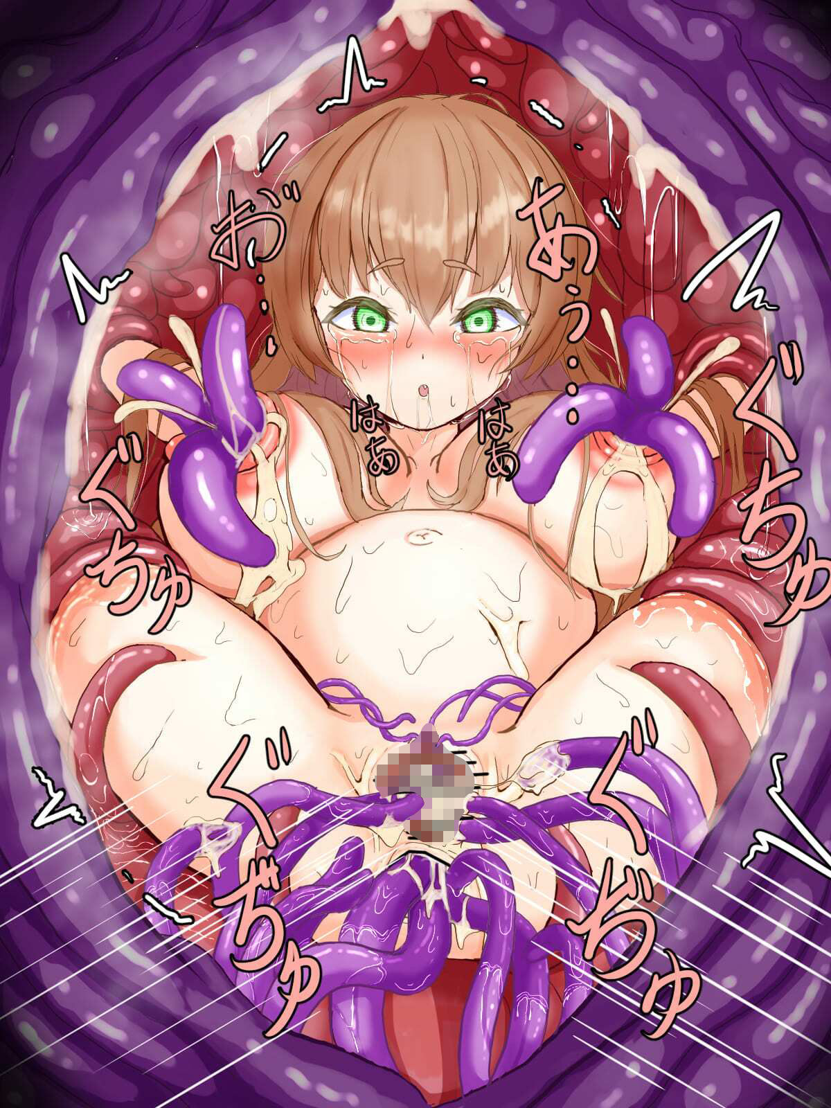 苗床少女×無限種付け触手出産 〜マンコとケツ穴は赤ちゃんの寝床〜 - サンプル画像 9