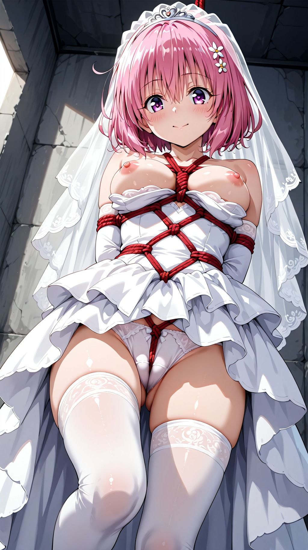 vol.56 第3王女6 ウェディングドレス緊縛 - サンプル画像 2