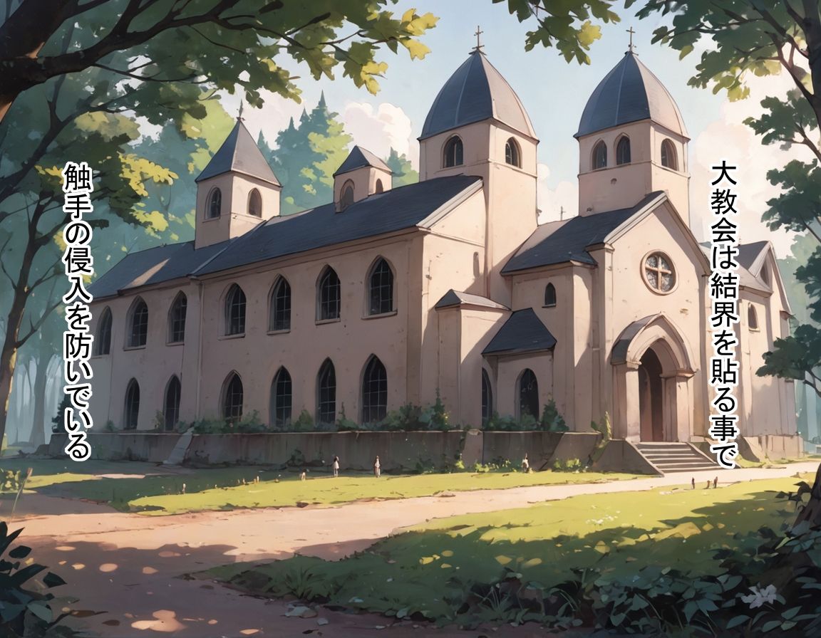 あまたの聖女たちが快楽に抗えず触手に飲み込まれていった - サンプル画像 3