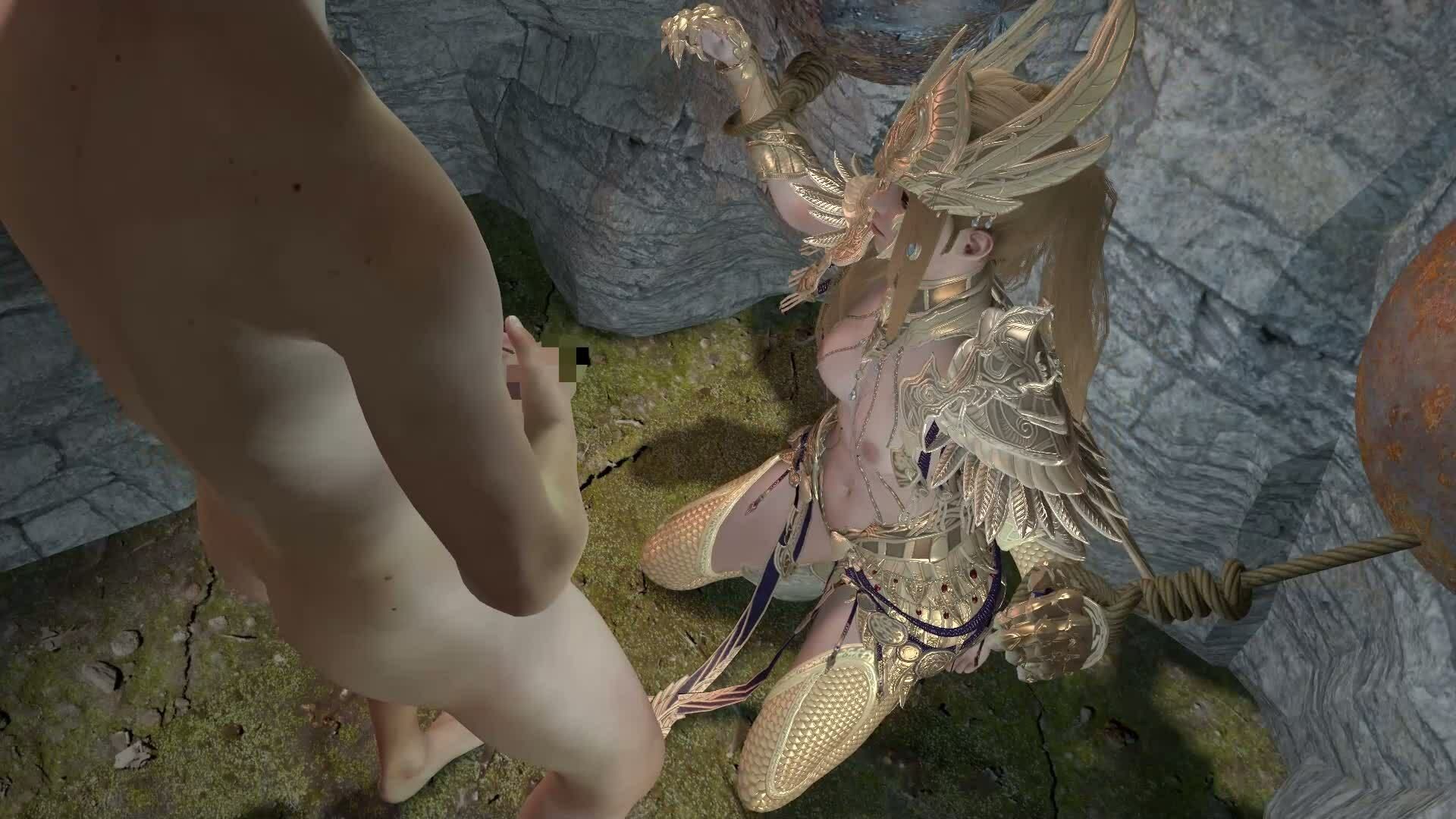 【ROMV343】【動画】黄金聖闘士星矢とクラウド「フェラチオぶっかけ」 - サンプル画像 4