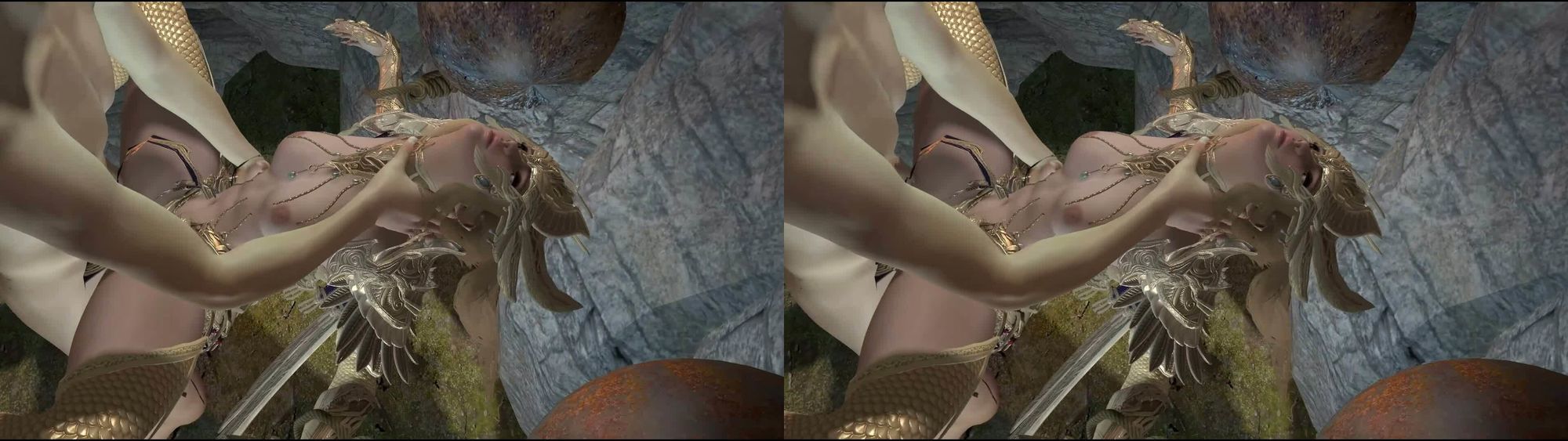 【ROVR343】【動画】黄金聖闘士星矢とクラウド「VR SBSはスマホでテストしてください」 - サンプル画像 1