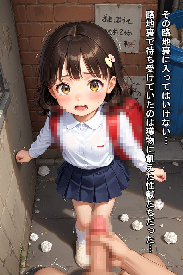 スジ少女路地裏姦 - サンプル画像 1