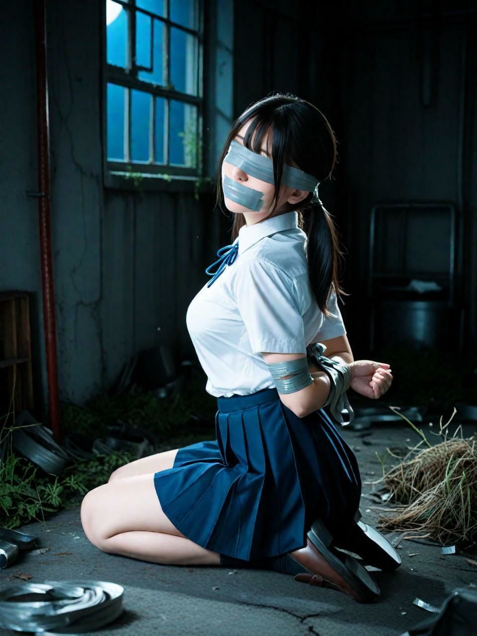 夜の廃墟の秘密（490枚）【実写系AI超リアルCG集ult】 - サンプル画像 1