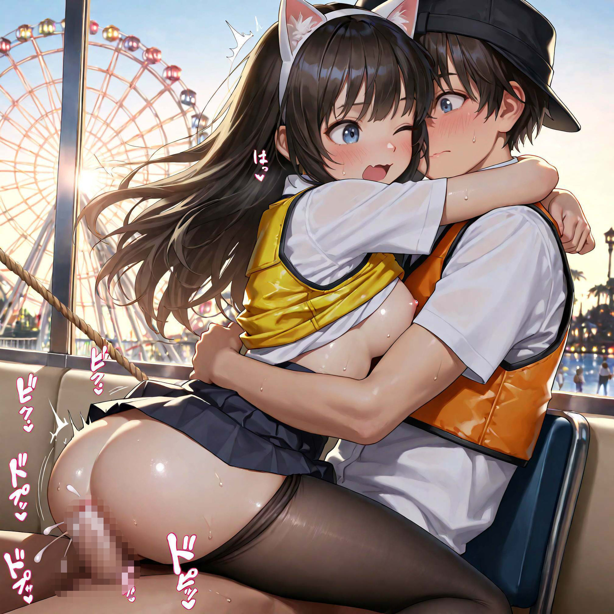 【500枚】JKスタッフを付けてくれる遊園地 - サンプル画像 5