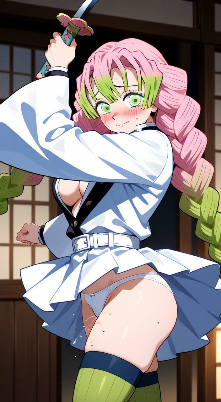 甘露寺蜜璃と柔軟稽古 - サンプル画像 6