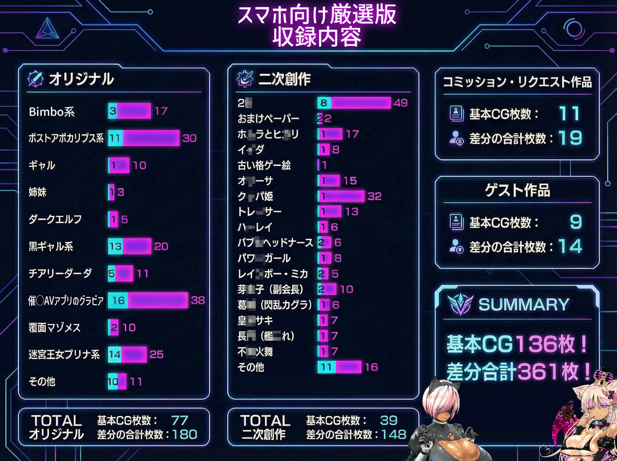 アルセノテリス 支援サイト限定CGコレクション 2015-2019: スマホ向け厳選版 - サンプル画像 2