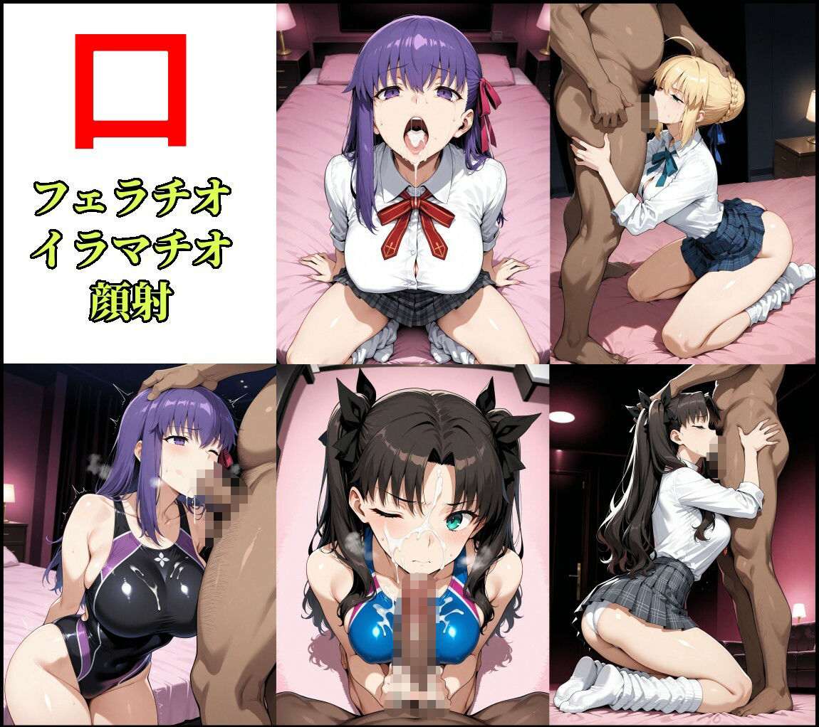 Fate/Staynight ヒロインズ制服＋競泳水着CG集 - サンプル画像 4