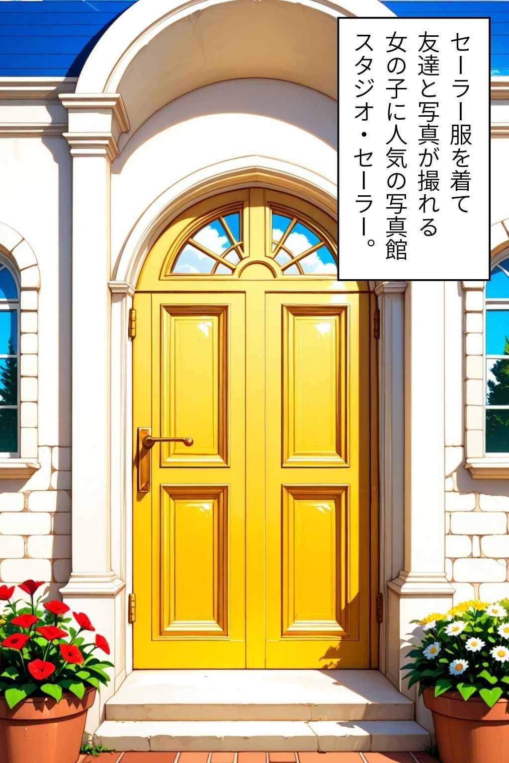 セーラー服写真館 〜 第二部:見せつけオナニーとご奉仕の時間 〜 - サンプル画像 1