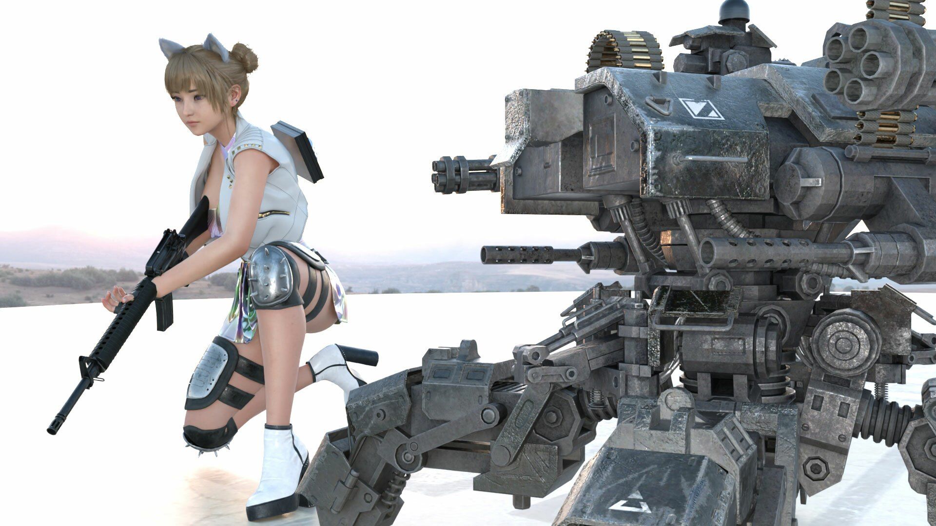 【▲100】廻里が主人公のMMORPG『編隊コレクション:Re』ゲーム動画（Vol.05:ゾンビの集団によるレ○プ被害に遭ってしまう:大開脚！） - サンプル画像 6