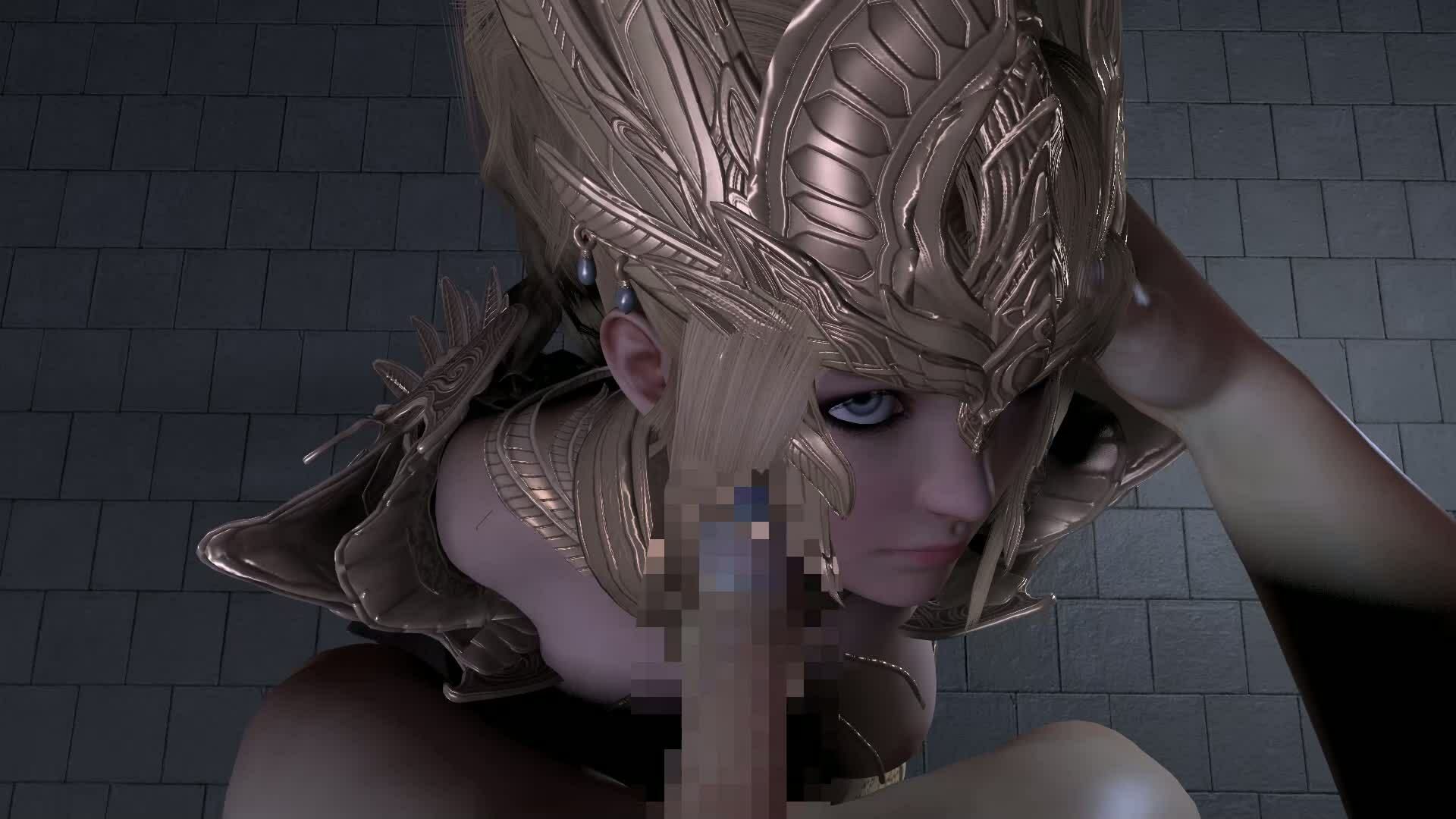 【ROMV347】黄金聖闘士星矢とクラウド「フェラチオとイラマチオ」 - サンプル画像 1