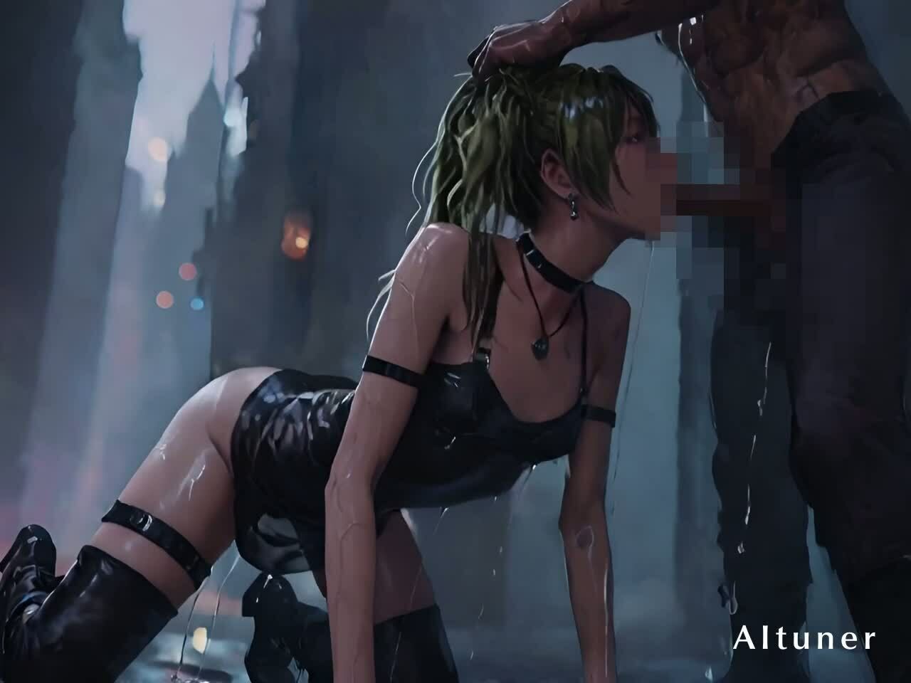 【29分HD】エメラルドのツインテール、黒いチョーカー――夜を掌握し、そのまま最後まで。 - サンプル画像 7