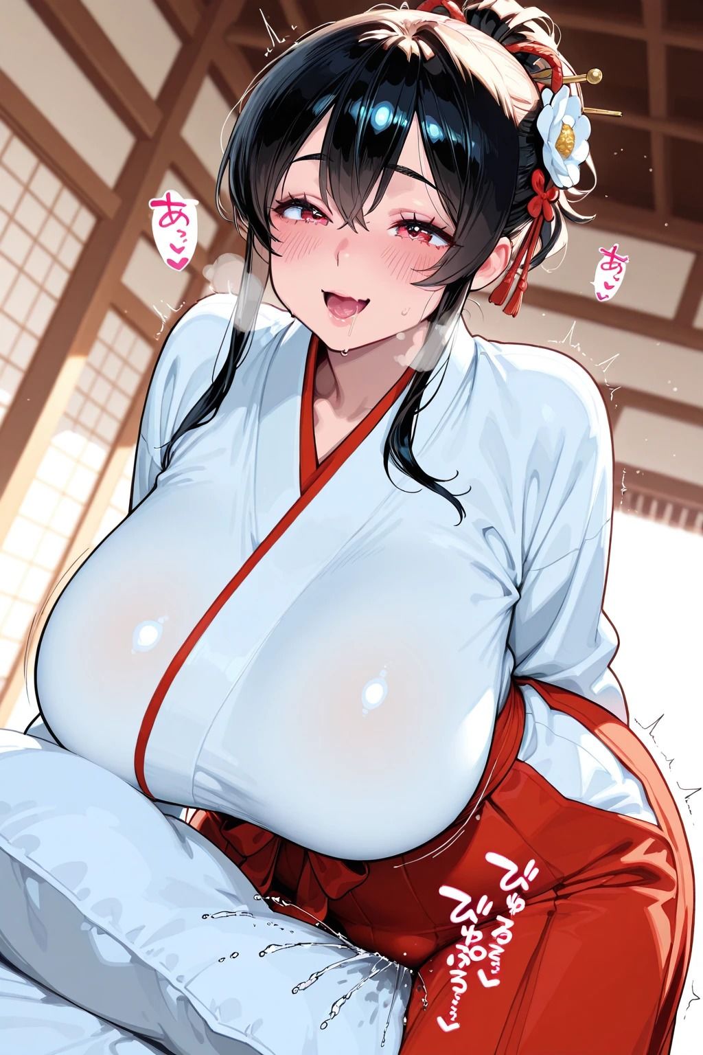 巫女と秘密のお参り - サンプル画像 10