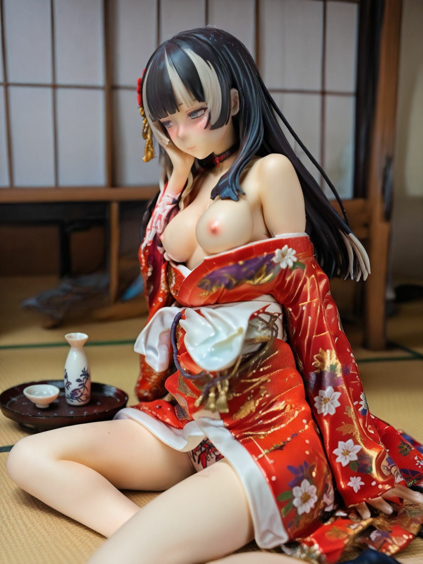 儒烏〇亭らでん フィギュア風イラストコレクション - サンプル画像 7