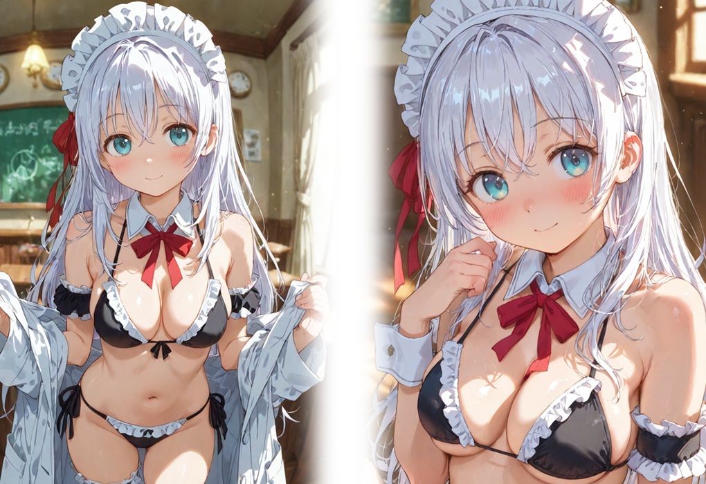 お胸がたわわな激カワメイドとイチャらぶドロドロ連続中出しエッチ - サンプル画像 1