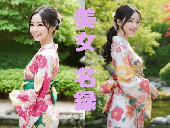 【美女名録】vol2.20  絢爛―振袖に咲く美―  150枚【AIグラビア写真集】