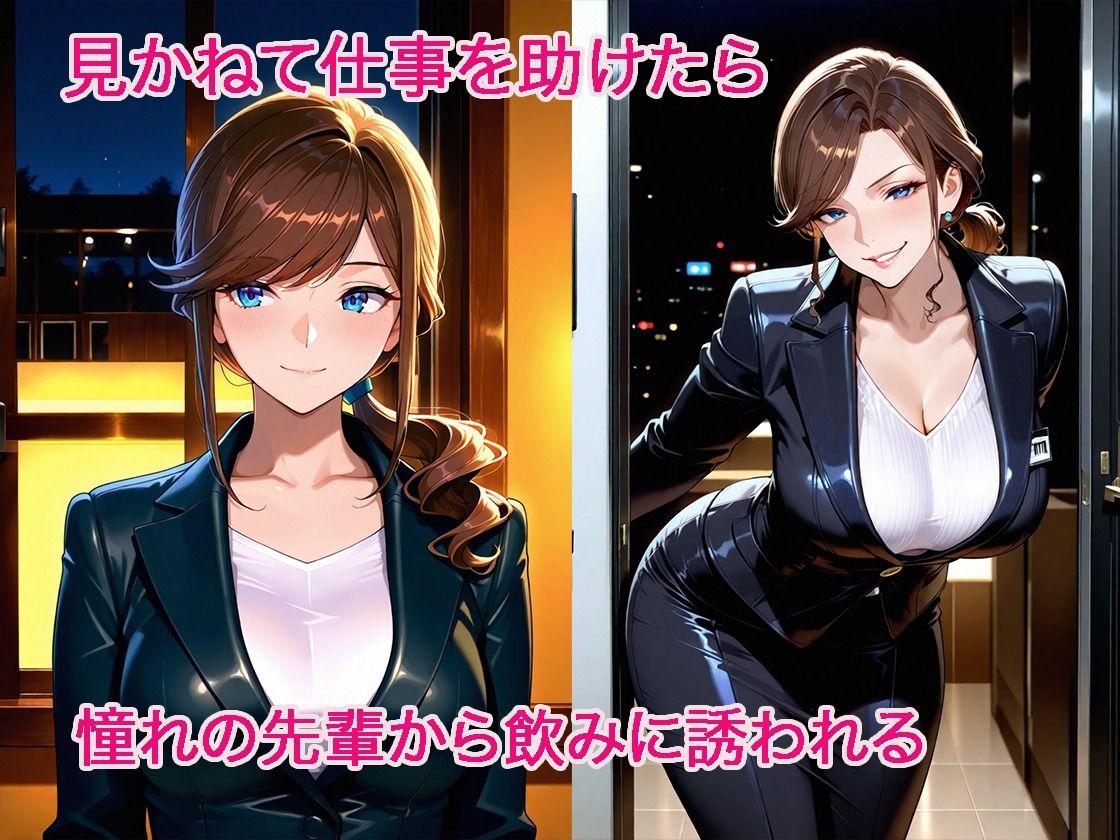 結婚に焦り始めた先輩を褒めちぎったら、そのままホテルに連れ込まれた話 - サンプル画像 2