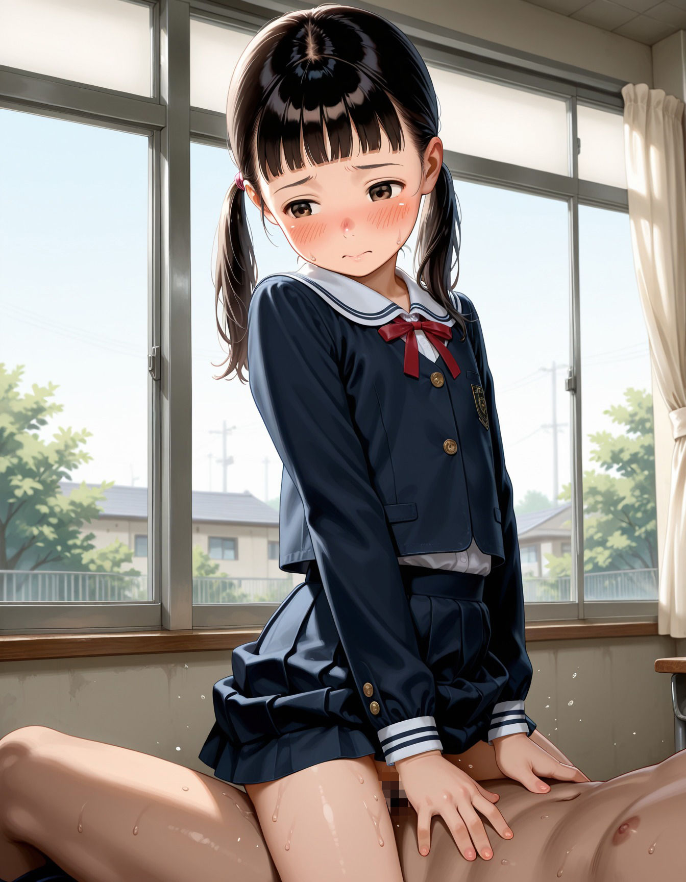 つるぺたすぎる妹と学校終わりに即ハメSEX - サンプル画像 1