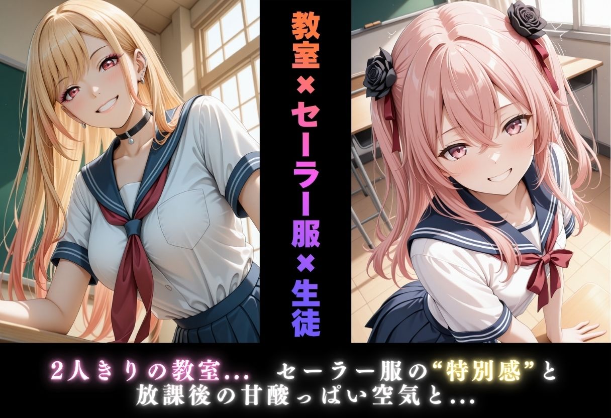 【学園ヒロイン〜俺たちの肉便器〜】その着せ替え人形◯恋をする〜喜◯川海夢・乾紗◯叶 編〜 - サンプル画像 2