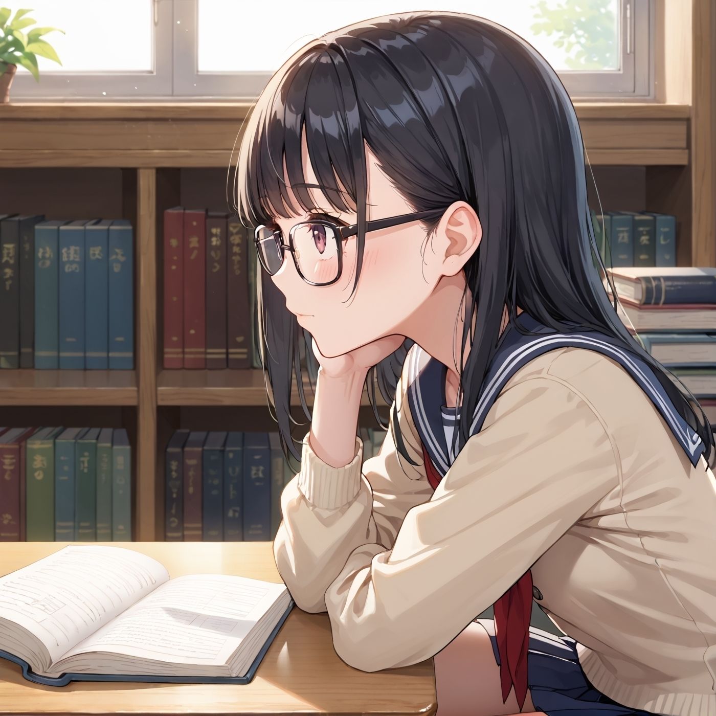 学園性活！図書委員と官能的な秘め事2【メガネ美少女の厳選CG207枚収録】 - サンプル画像 5