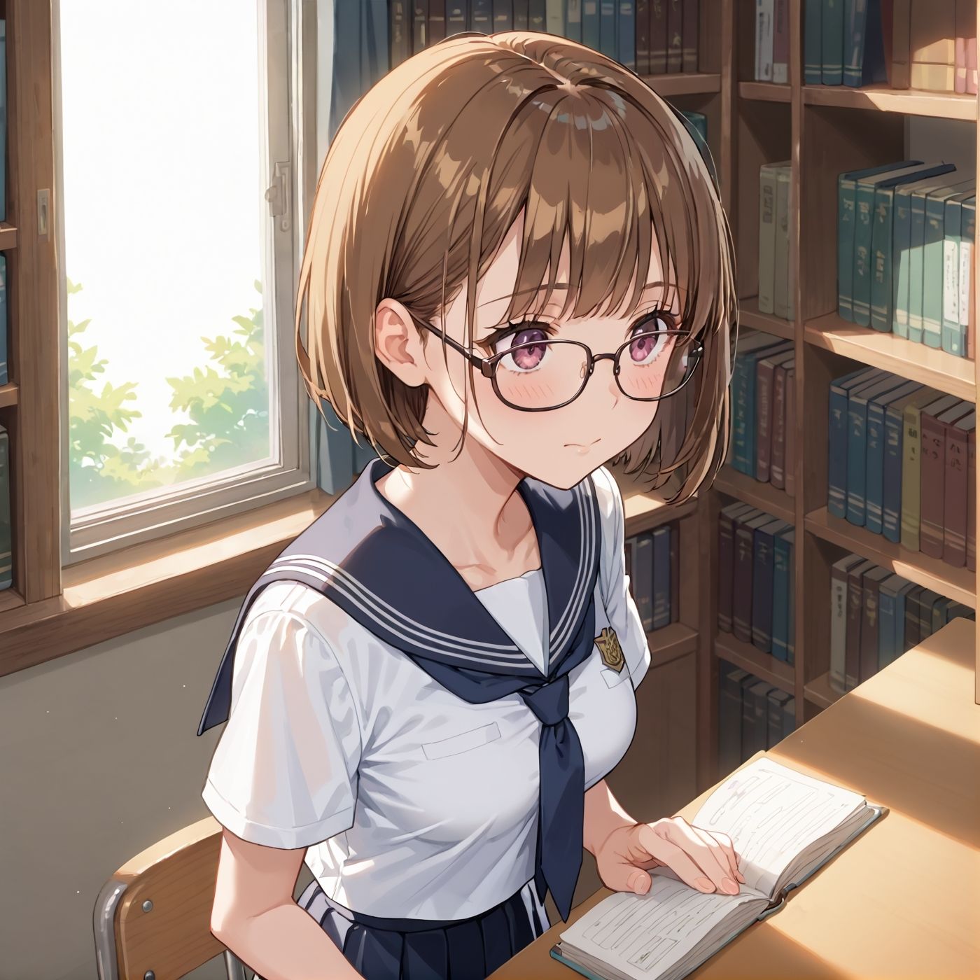 学園性活！図書委員と官能的な秘め事2【メガネ美少女の厳選CG207枚収録】 - サンプル画像 6