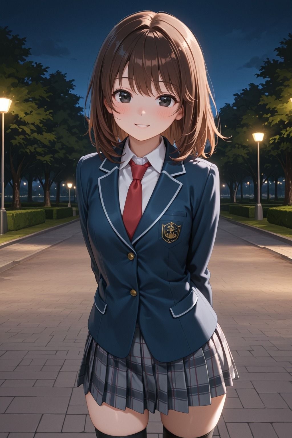 幼馴染JKと夜の公園で禁断生ハメ 〜月明かりの下で連続中出し〜 - サンプル画像 1