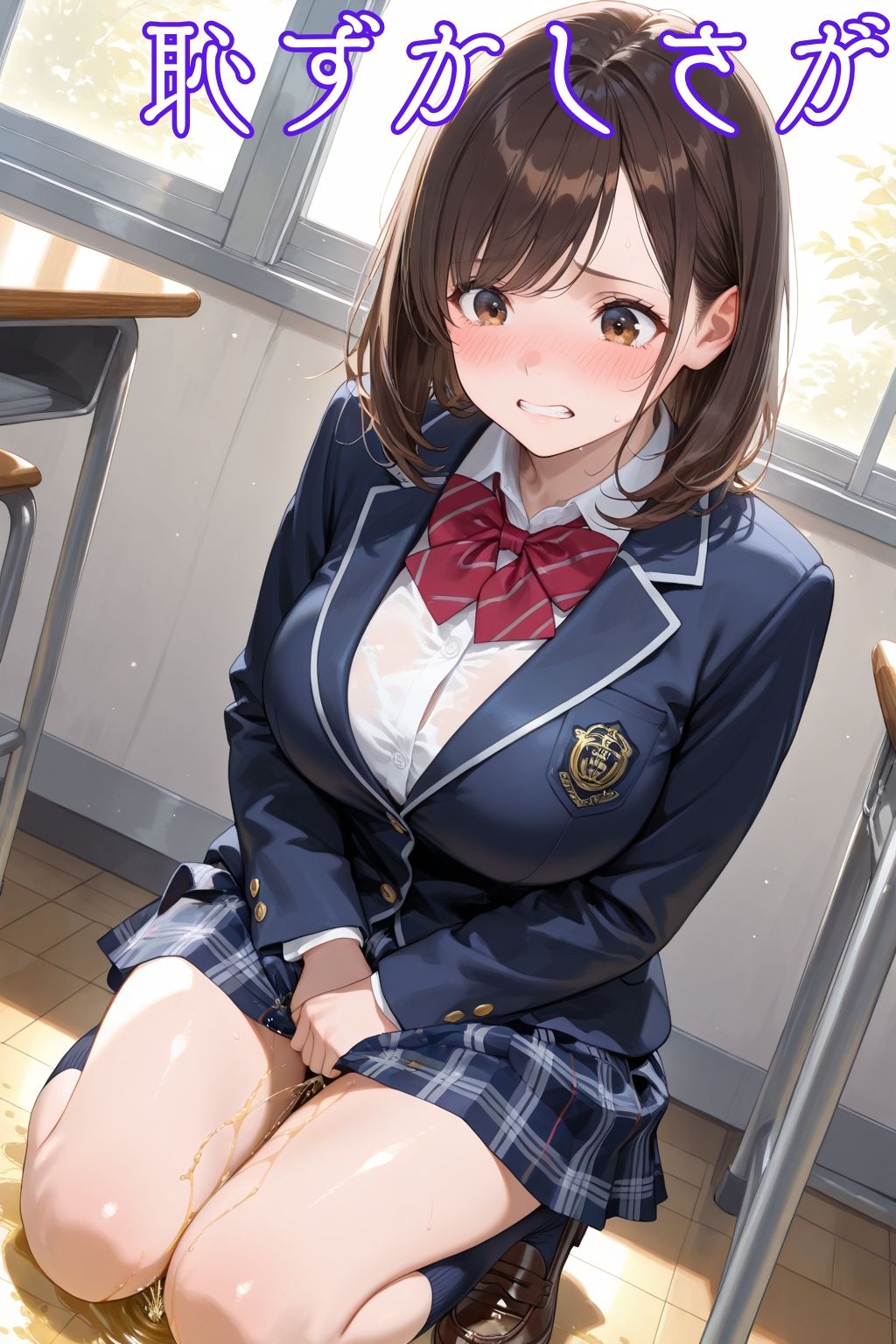 おしがま失敗！おもらし癖がついた女子校生の末路 - サンプル画像 1