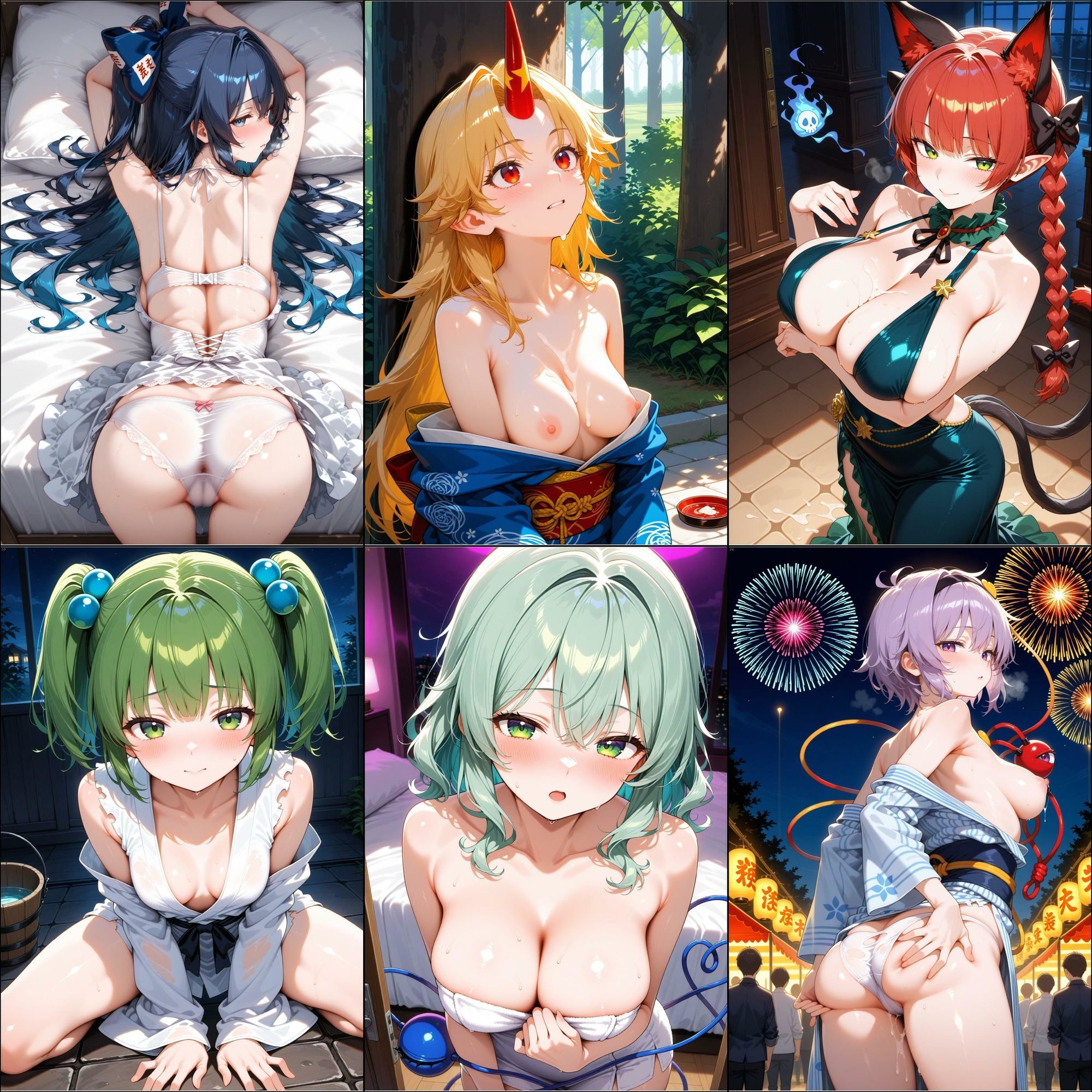 ノーモザイク！東方地霊殿キャラの誘惑2 - サンプル画像 3