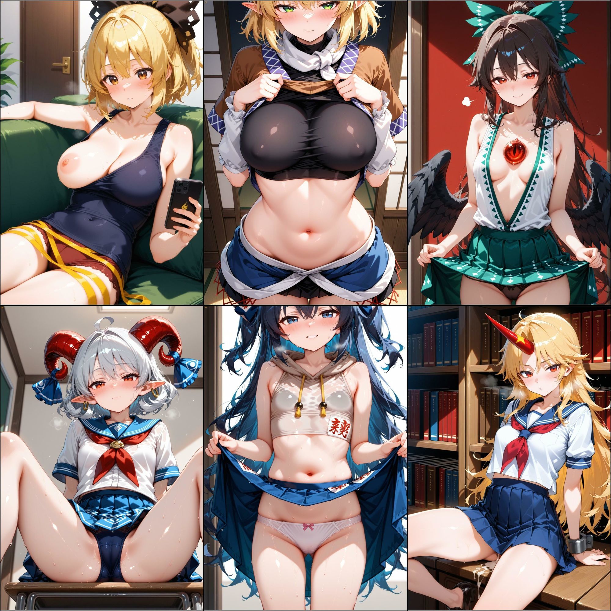 ノーモザイク！東方地霊殿キャラの誘惑2 - サンプル画像 4