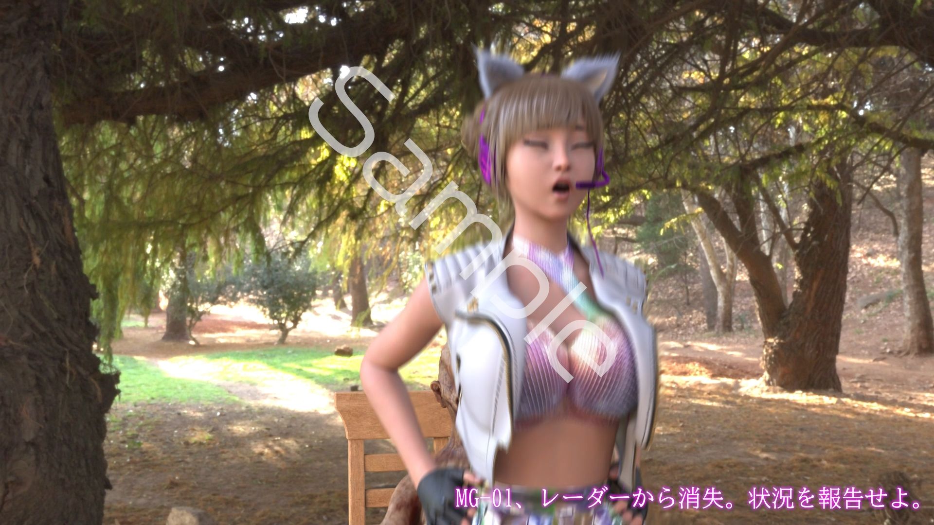 【▲100】廻里が主人公のMMORPG『編隊コレクション:Re』ゲーム動画（Vol.08:ゾンビの集団によるレ○プ被害に遭ってしまう:座位バック2！） - サンプル画像 3