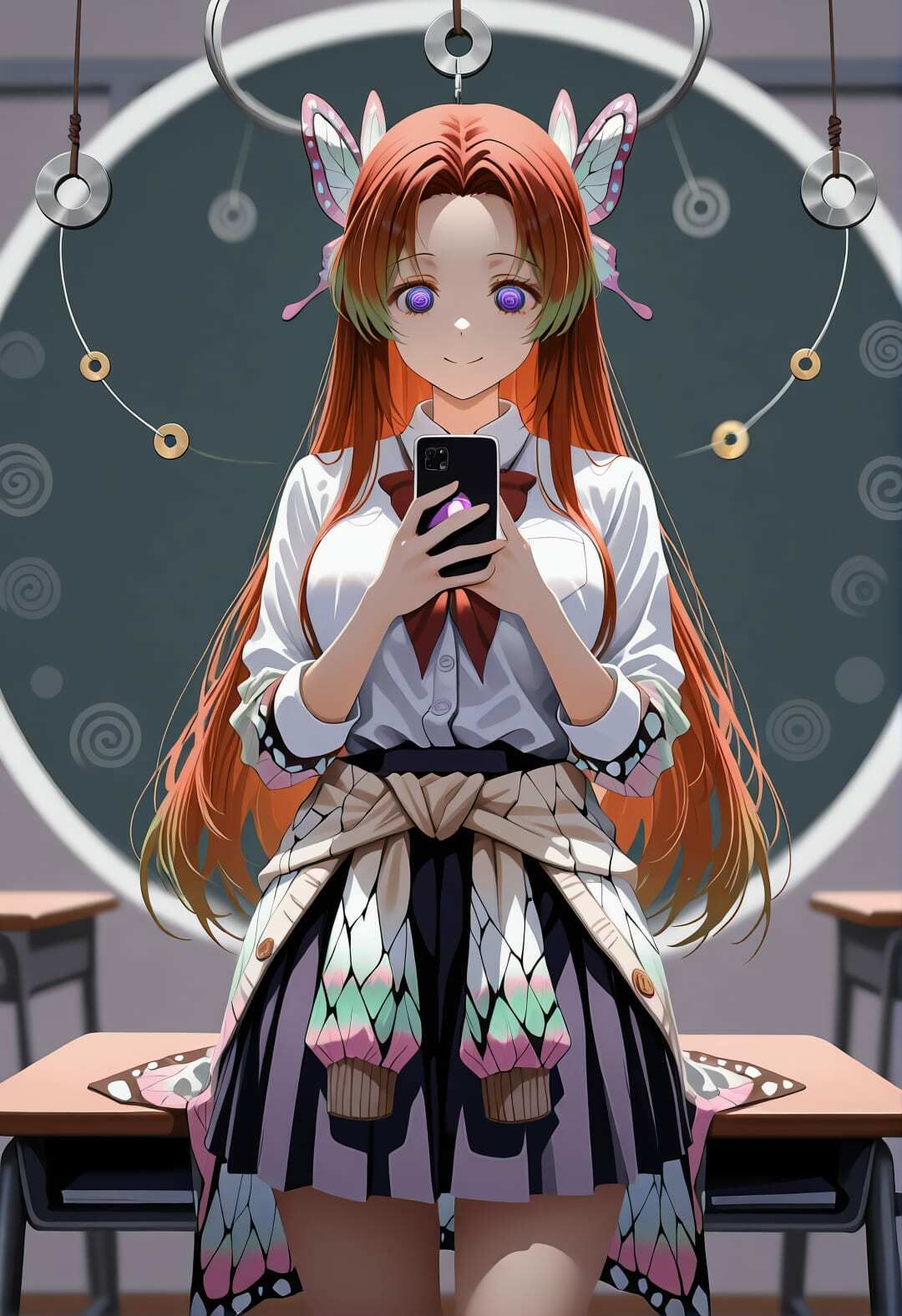 鬼〇の刃 胡蝶カ〇エ 催●学園生活 〜学校で堕ちる蝶の柱: 教室・プール・トイレでの完全服従エロ調教〜 - サンプル画像 6