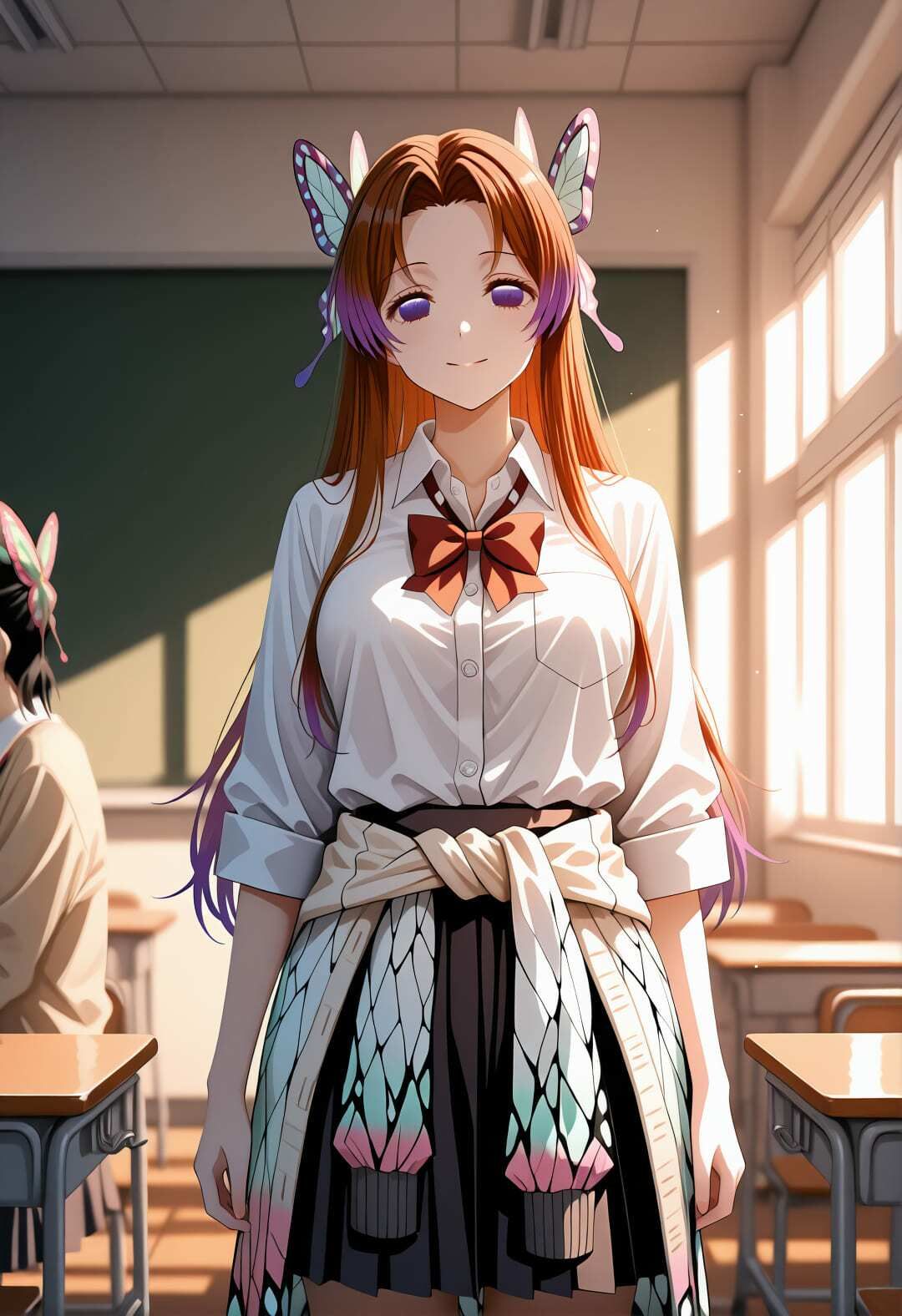 鬼〇の刃 胡蝶カ〇エ 催●学園生活 〜学校で堕ちる蝶の柱: 教室・プール・トイレでの完全服従エロ調教〜 - サンプル画像 9