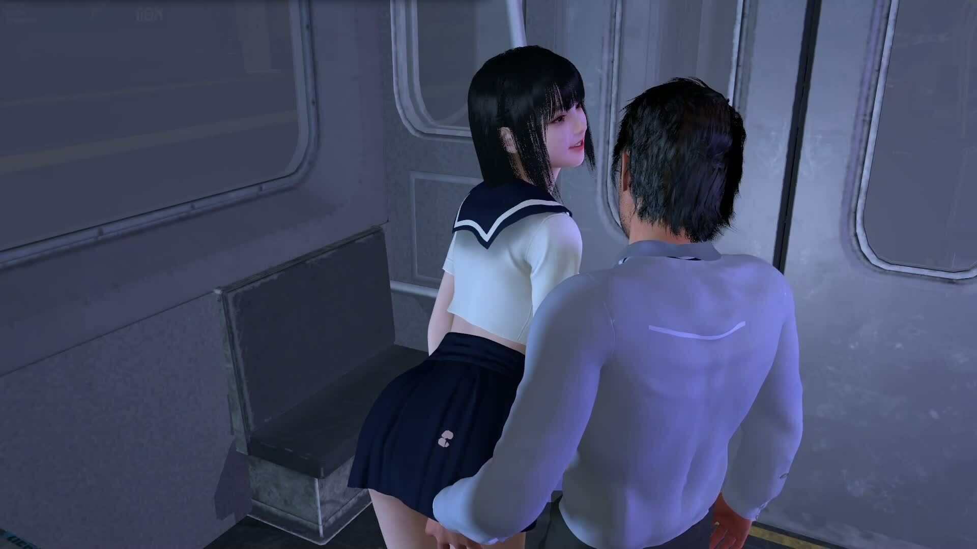 【ROMV352】時間停止電車レ●プセーラー服女子○校生「体が動かない」 - サンプル画像 1