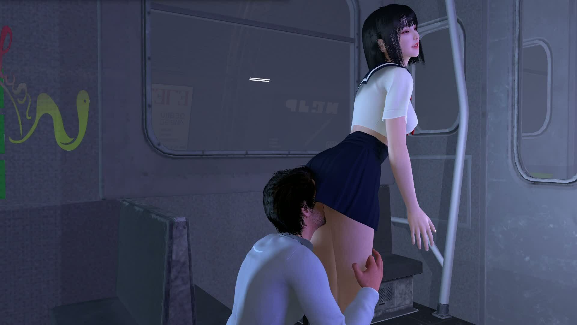 【ROMV352】時間停止電車レ●プセーラー服女子○校生「体が動かない」 - サンプル画像 3