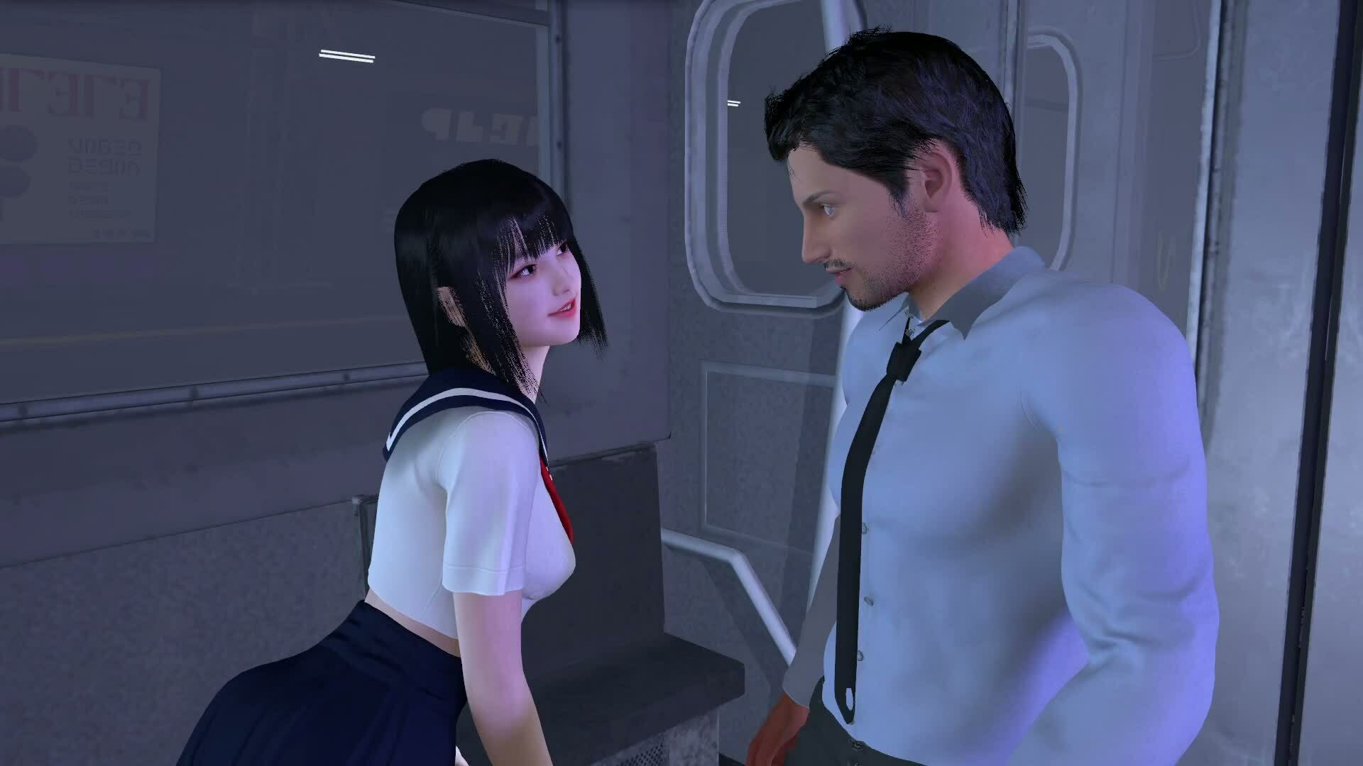 【ROMC352】時間停止電車レ●プセーラー服女子○校生「体が動かない」 - サンプル画像 2