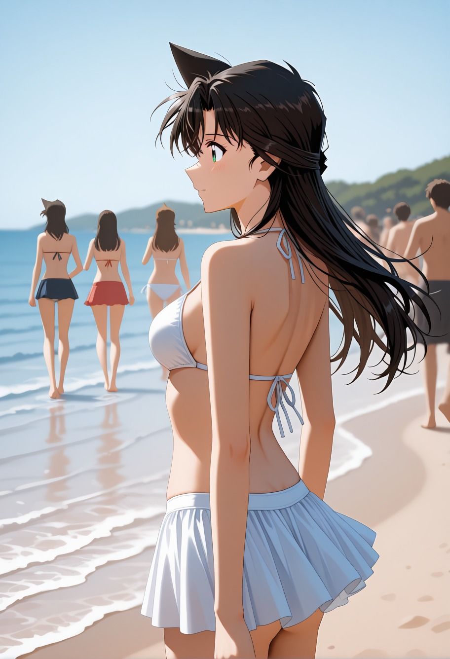 毛◯蘭催●堕ち:海水浴場でヌード公開オナニー、プールロッカールーム痴態満載コ〇ンパロディ - サンプル画像 5