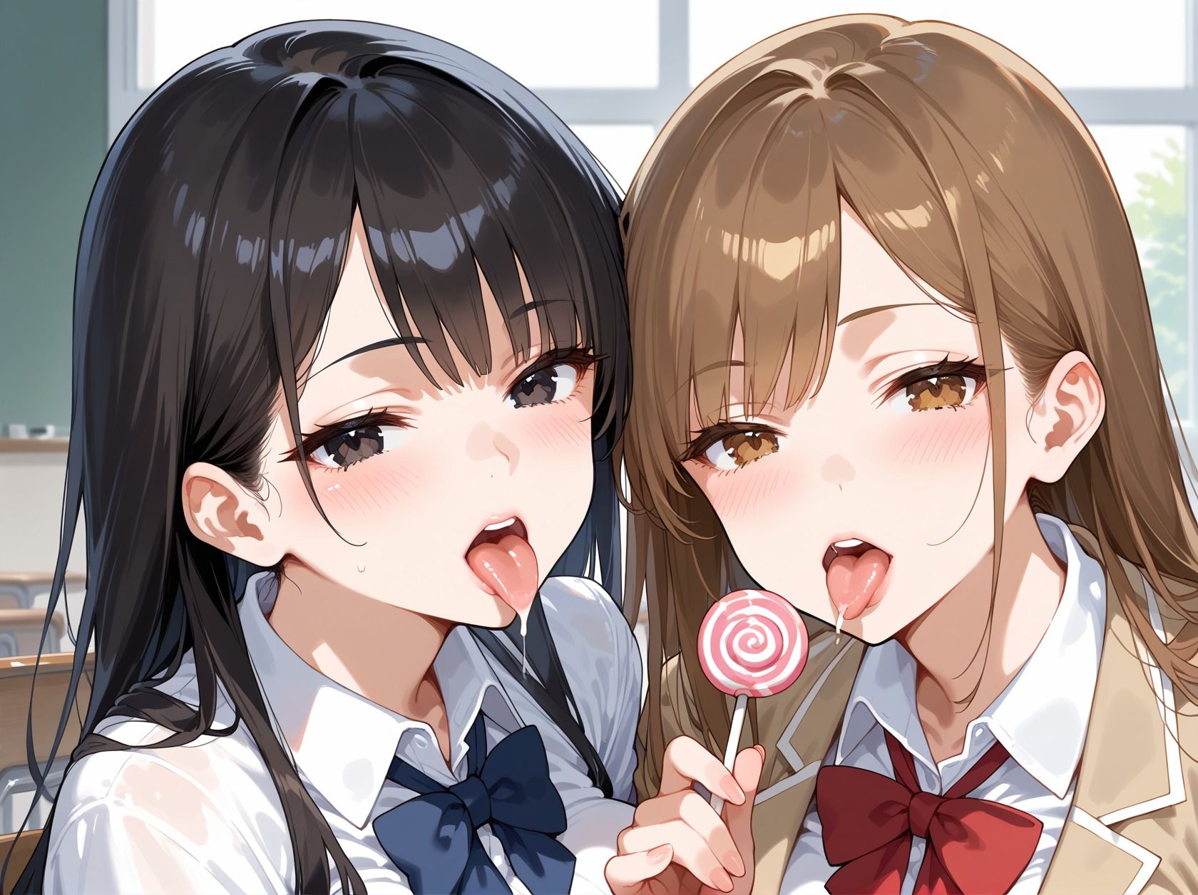 淫乱女子校生によるフ◯ラチオ地獄で僕の息子が大忙しだった件 - サンプル画像 3